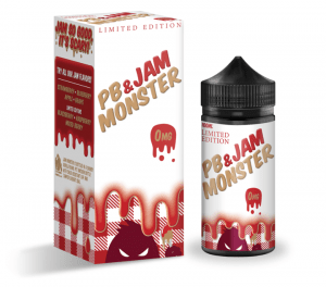 Monster vape | pb & jam monster | strawberry 100ml