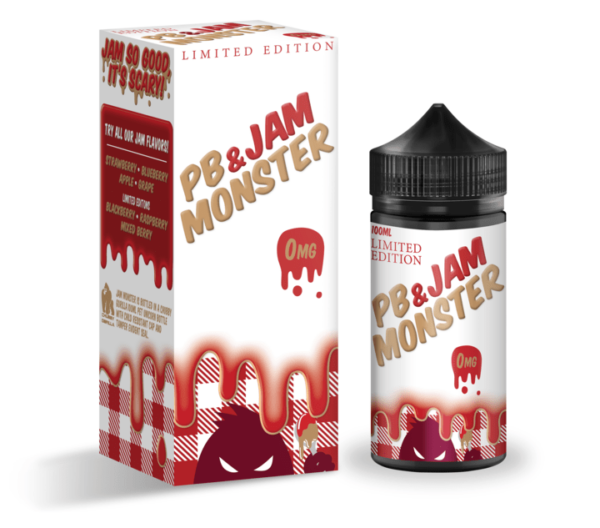 Monster Vape | PB & Jam Monster | Strawberry 100ml