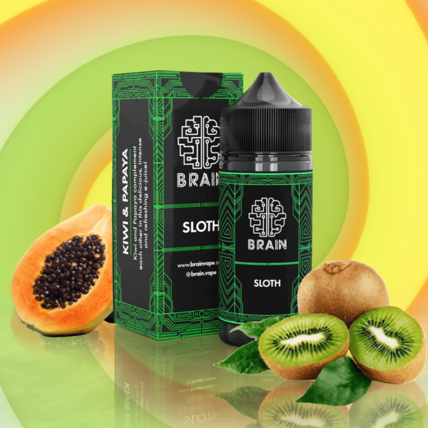 Brain Sloth Salt - Kiwi e Papaia 15ml/30ml-0