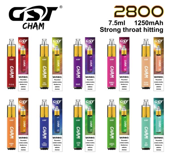 GST | Cham Pod Descartável 2800 Puffs