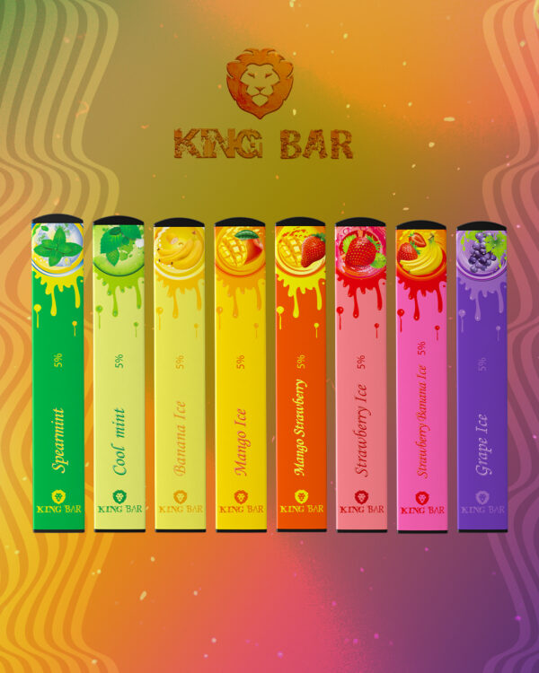 King Bar | Pod Descartável 400 Puffs (9 Sabores)