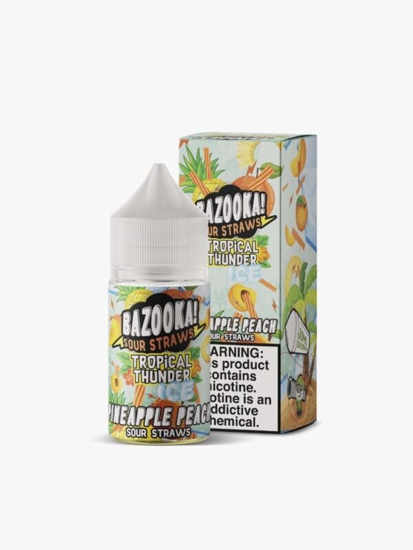 Bazooka! Sour Straws | Pineapple Peach Ice Salt 30ml