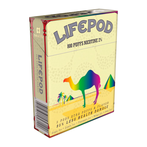Life Pod | Camel Pack Pod Descartável 800 Puffs (5 unidades)