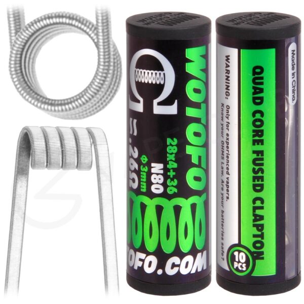 Wotofo | Coil Quad Core Fused Clapton 0.26ohms