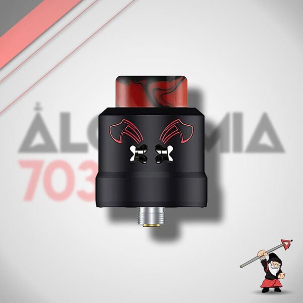 Dead Rabbit Max RDA black red fundo