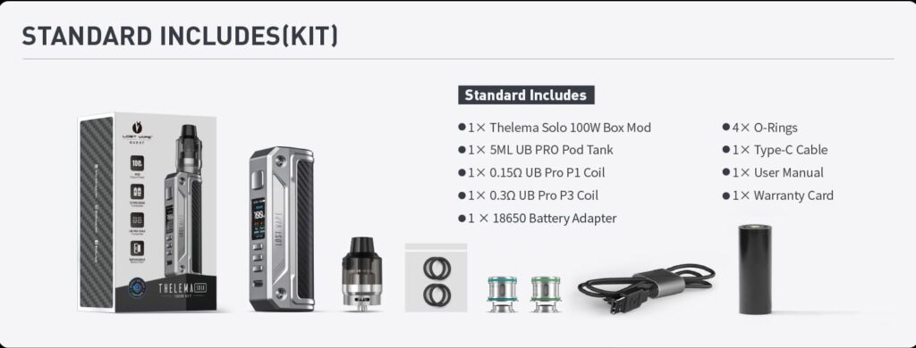 Lost vape thelema solo 100w kit (1)