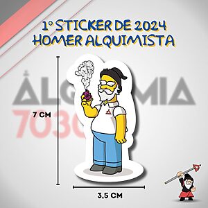 Sticker Homer Alquimista | Adesivo de Janeiro