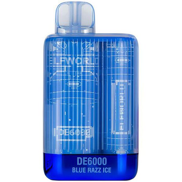 elfworld de6000 blue razz ice