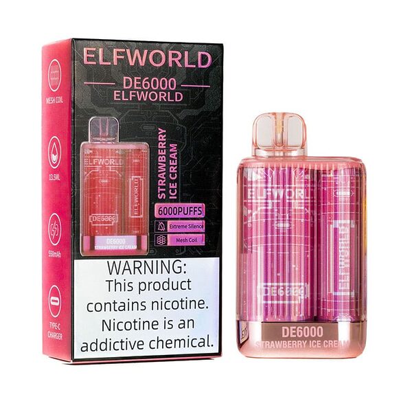 elfworld de6000 strawberry ice cream