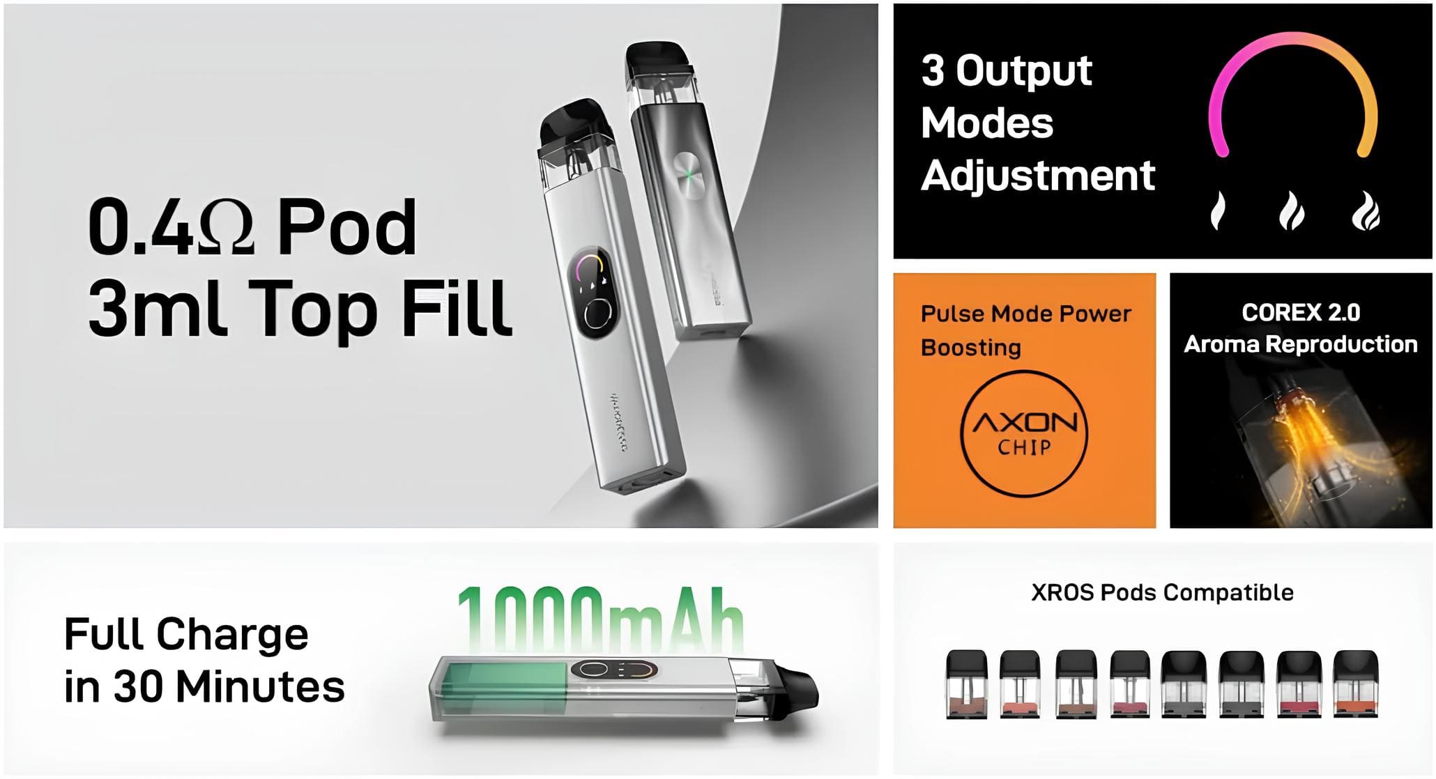 Vaporesso xros 4 pod kit imagens new