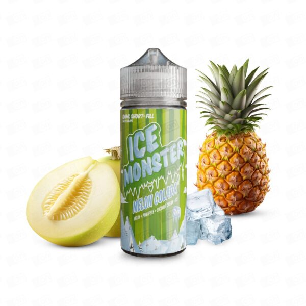 Líquido Vape Ice Monster Freebase - Melon Colada