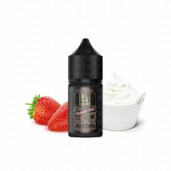 Líquido Blvk Gold Tobacco NicSalt - Strawberry Cream - Imagem 2