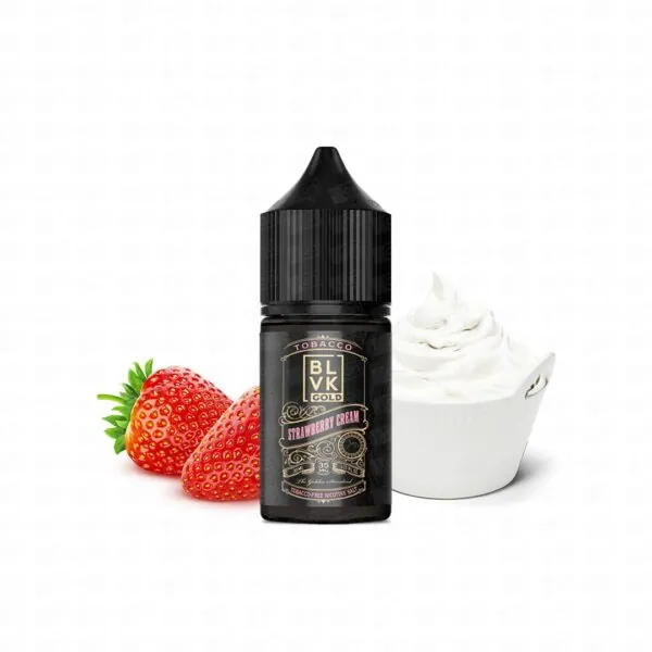 Líquido Blvk Gold Tobacco NicSalt - Strawberry Cream - Imagem 2