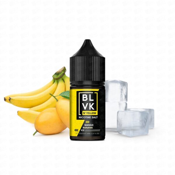 Líquido Blvk Yellow NicSalt - Mango Banana Ice - Imagem 2