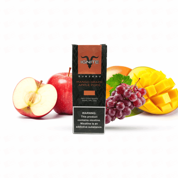 Líquido Ignite Subzero NicSalt - Mango Grape Apple Pops