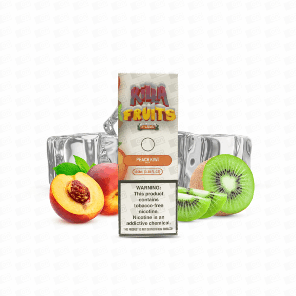 Líquido Killa Fruits Ice Freebase - Peach Kiwi