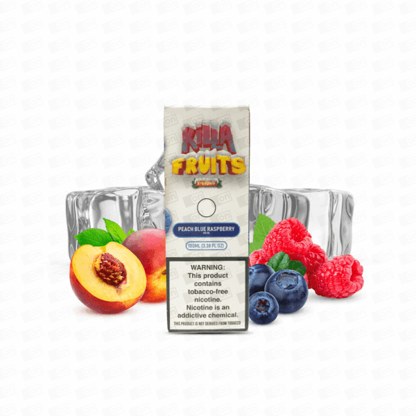 Líquido Killa Fruits Ice Freebase - Peach Blue Raspberry