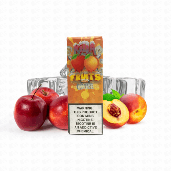 Líquido Killa Fruits Ice NicSalt - Red Apple Peach