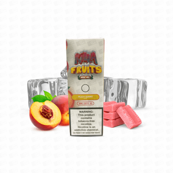 Líquido Killa Fruits Ice NicSalt - Peach Gummy