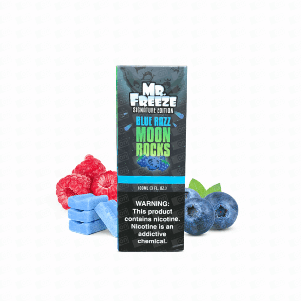 Líquido Mr Freeze Menthol Freebase - Blue Razz Moon Rocks