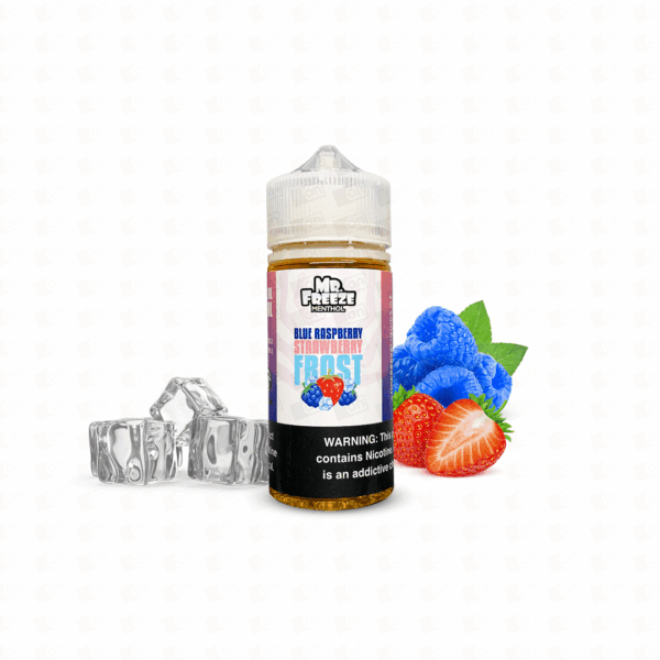 Líquido Mr Freeze Menthol Freebase - Blue Raspberry Strawberry Frost
