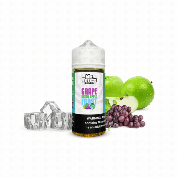 Líquido Mr Freeze Menthol Freebase - Grape Green Apple Frost
