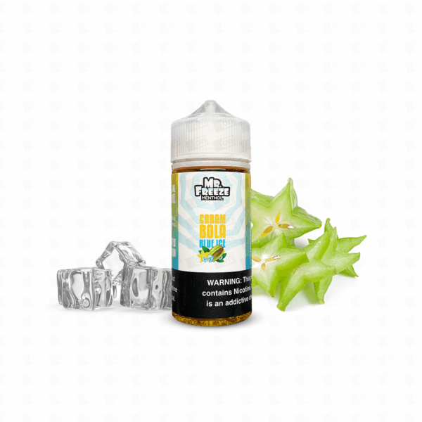 Líquido Mr Freeze Menthol Freebase - Carambola Blue Ice