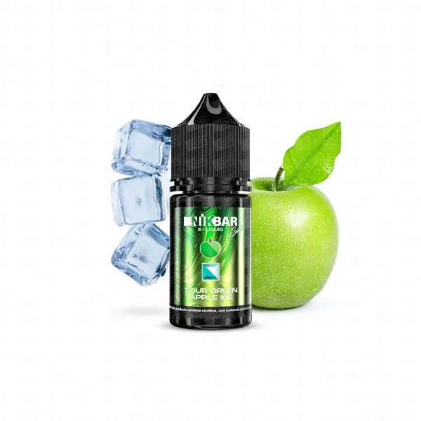 Líquido Nikbar NicSalt - Sour Green Apple Ice