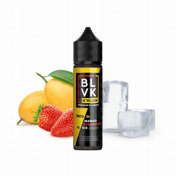 Líquido Blvk Yellow Freebase - Mango Strawberry Ice