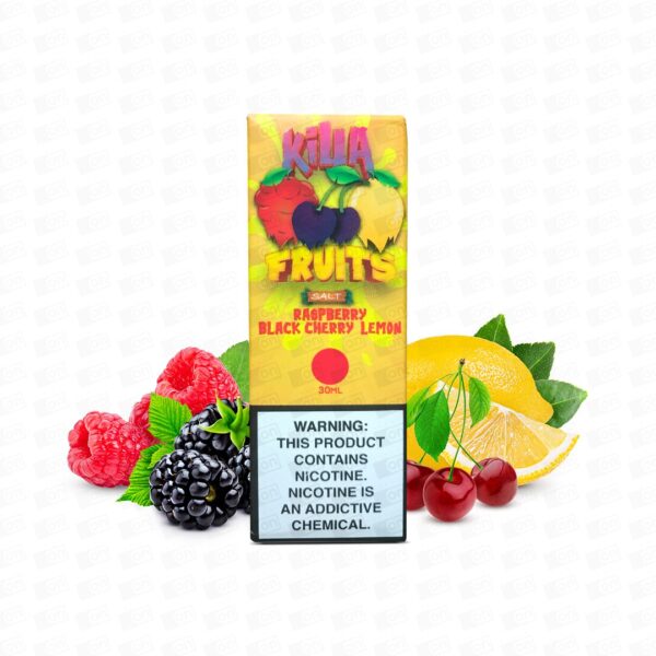 Líquido Killa Fruits NicSalt - Raspberry Black Cherry Lemon - Imagem 3