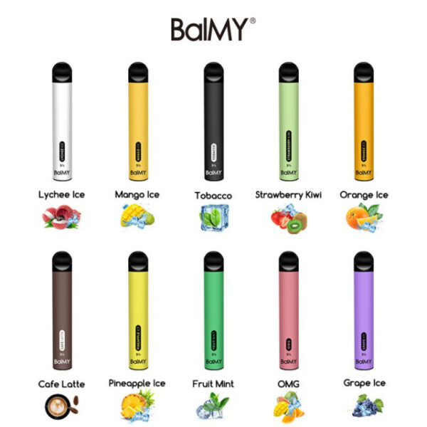 Pod Descartável Balmy 600 Puffs 5% (PRODUTO SEM TROCA)