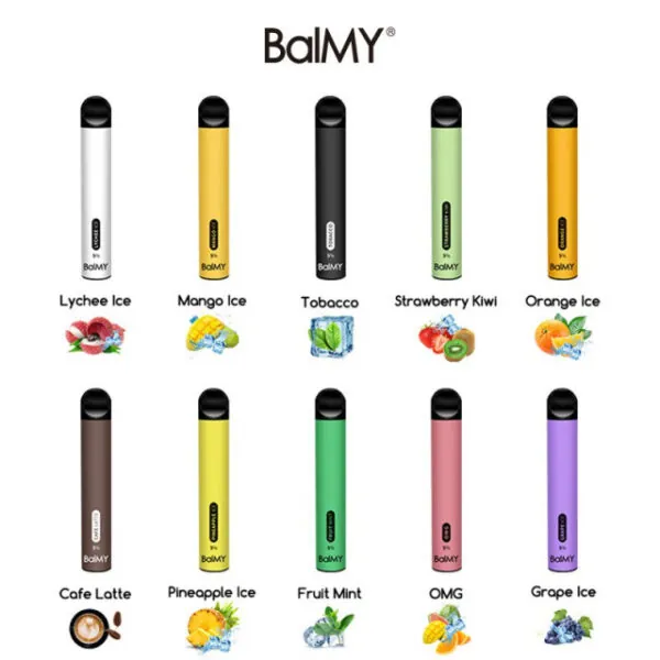 Pod Descartável Balmy 600 Puffs 5% (NÃO TEM TROCA)
