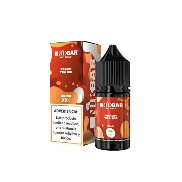 Líquido Nikbar NicSalt - Peach Tea Ice
