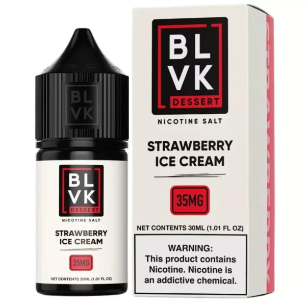 Líquido Blvk Dessert NicSalt - Strawberry Ice Cream