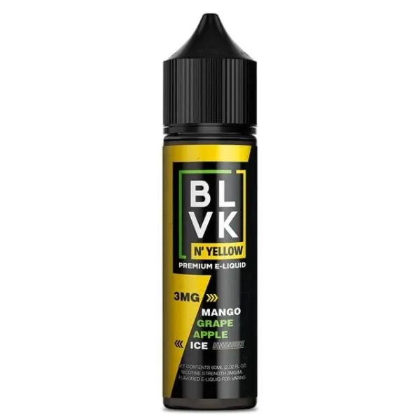 Líquido Blvk Yellow Freebase - Mango Grape Apple Ice