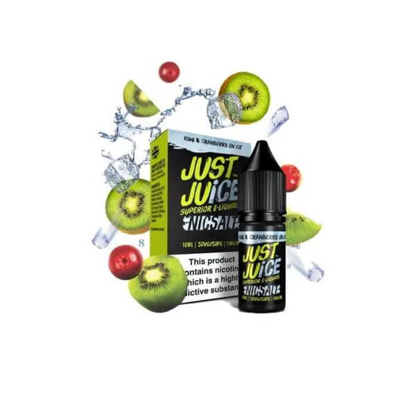 Líquido Just Juice Ice NicSalt - Kiwi & Cranberry