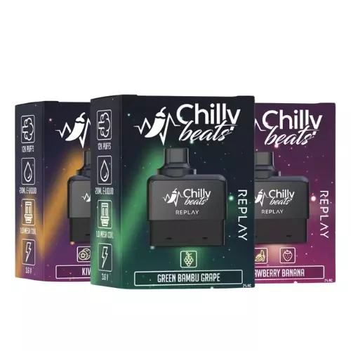 Refil Cartucho Chilly Beats Replay 12000 Puffs - 5%