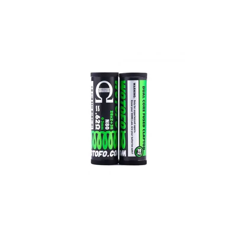 Coil Wotofo Dual Core Fused Clapton (10 unidades) - N80 0.62