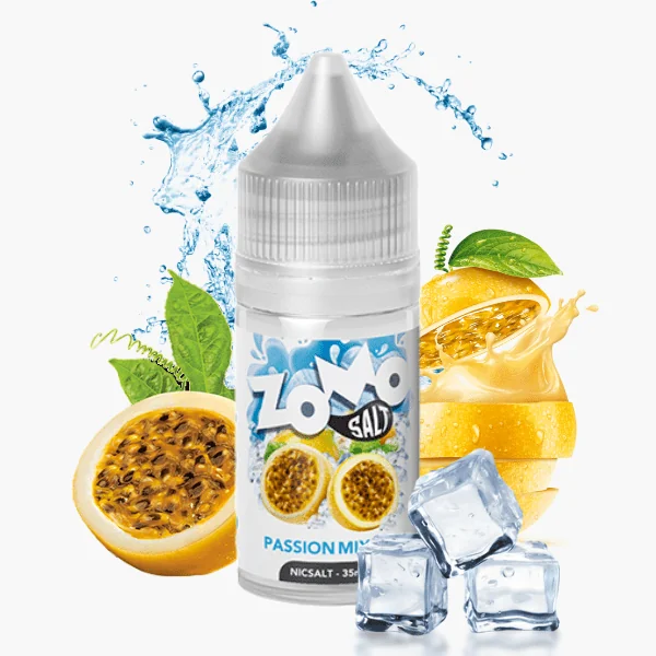 Líquido Zomo NicSalt IceBurst - Passion mix Ice