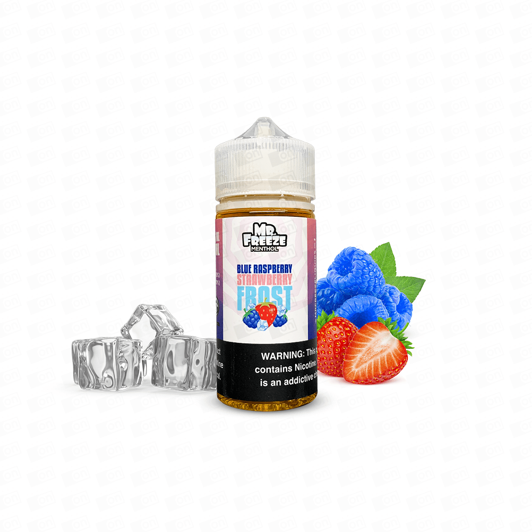 Líquido Mr Freeze Menthol Freebase - Blue Raspberry Strawberry Frost