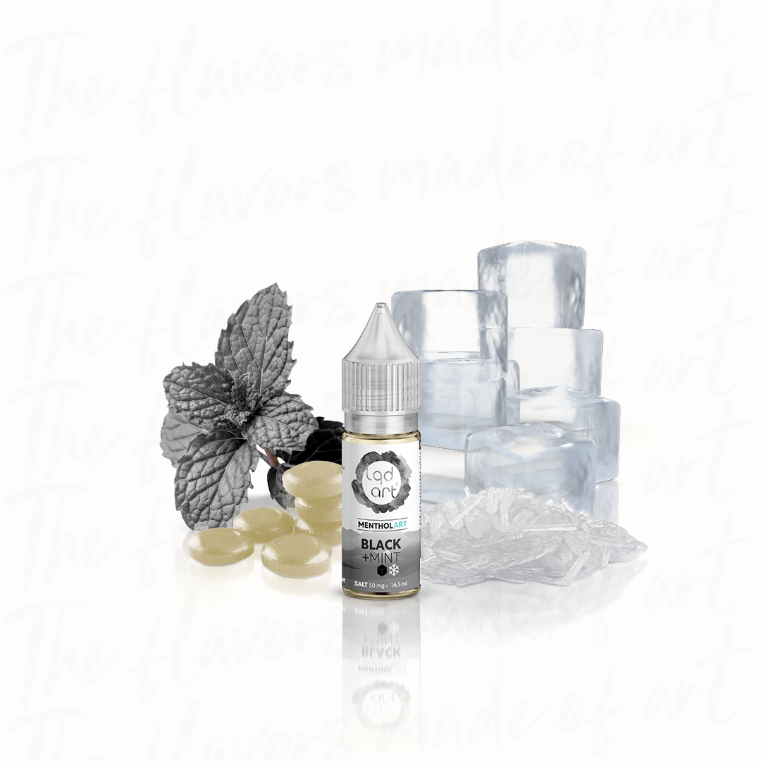 Líquido LQD Art NicSalt Menthol - Black Mint