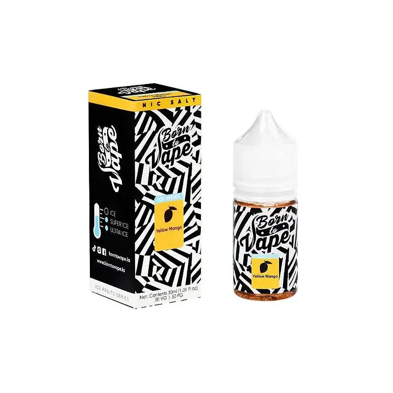 Líquido Born to Vape NicSalt - Yellow Mango
